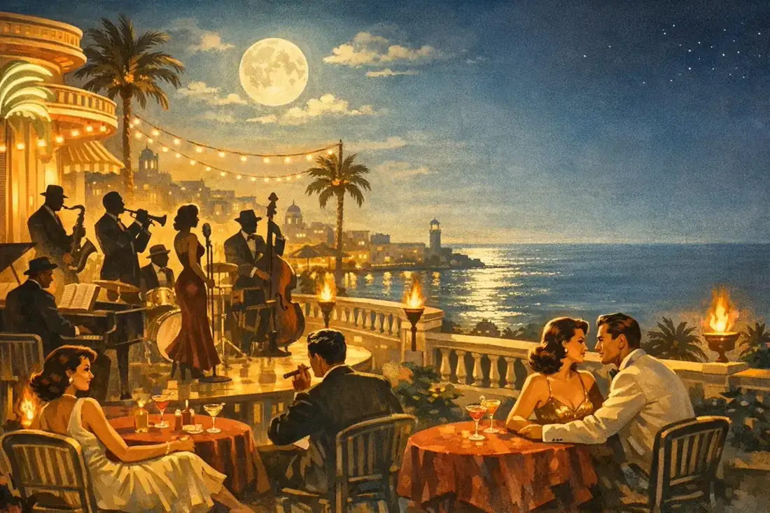 Midnight Double casino evening scene